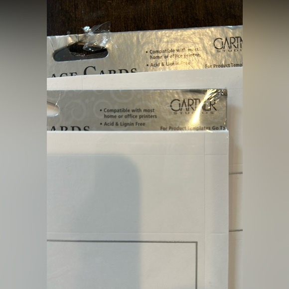 NWT! 2 packages (48 cards per sheet) Gartner Printable Place Setting sheets. - Picture 3 of 3
